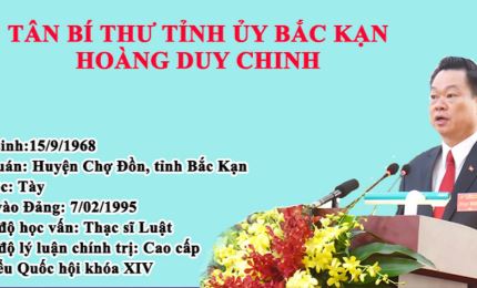 Infographic: Chân dung Tân Bí thư Tỉnh ủy Bắc Kạn Hoàng Duy Chinh