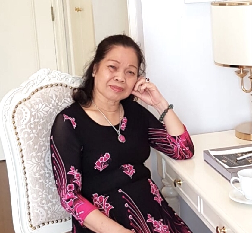 Bà  Nguyễn Thị Hiển ( 71 tuổi, cán bộ hưu trí, Hà Nội). Ảnh: TH.