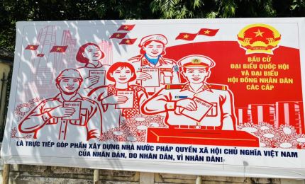 TP Hồ Chí Minh rực rỡ sắc màu hướng về ngày bầu cử
