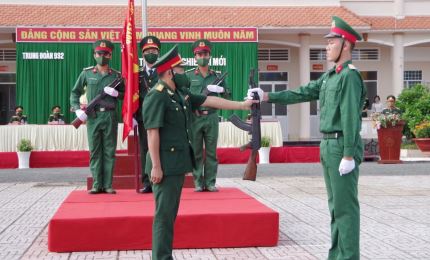 Trung đoàn Bộ binh 932 tổ chức Lễ tuyên thệ chiến sĩ mới năm 2021
