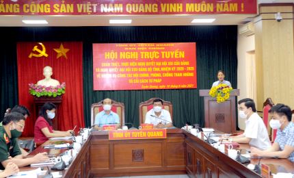 Tuyên Quang: Quán triệt, thực hiện nghị quyết về công tác nội chính