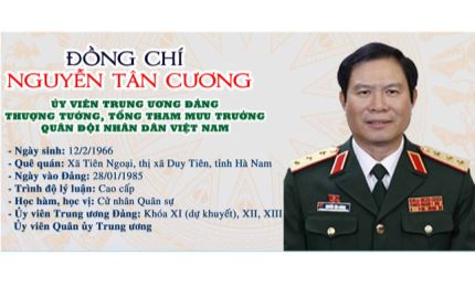 Tiểu sử Tổng Tham mưu trưởng QĐND Nguyễn Tân Cương