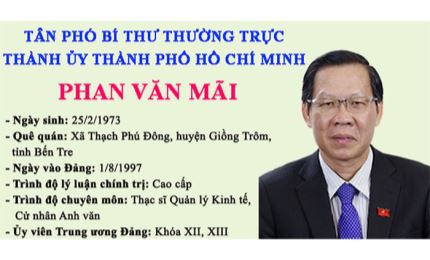 Infographic: Tân Phó Bí thư Thường trực Thành ủy Thành phố Hồ Chí Minh Phan Văn Mãi