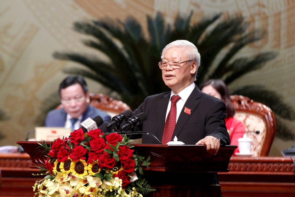 Tổng Bí thư, Chủ tịch nước Nguyễn Phú Trọng phát biểu chỉ đạo Đại hội
