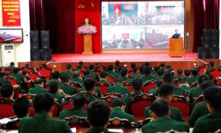 Đảng ủy Quân sự Quảng Ninh tổ chức thông báo kết quả Đại hội Đảng bộ tỉnh