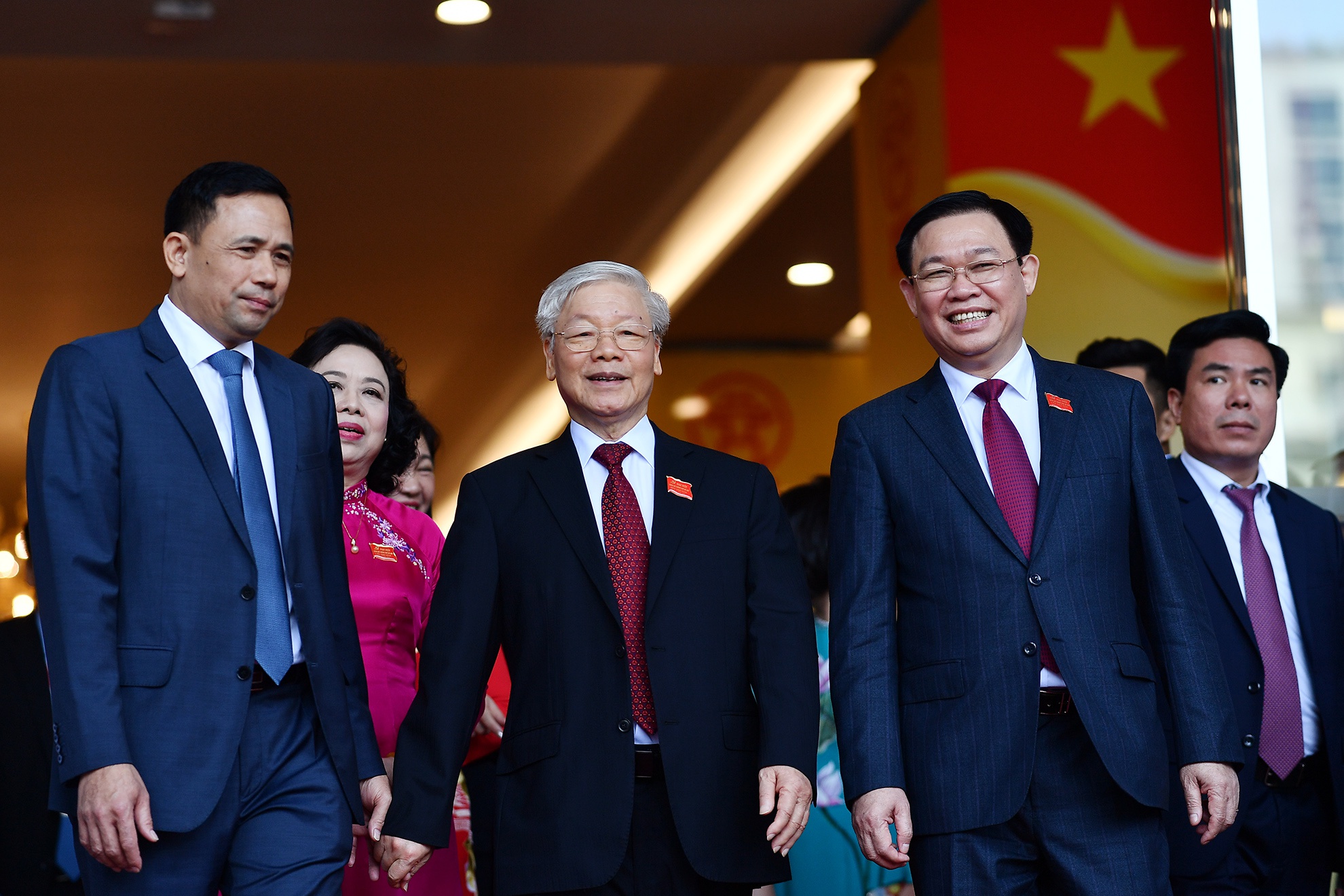 Tổng Bí thư, Chủ tịch nước Nguyễn Phú Trọng đánh giá cao việc thành phố Hà Nội đã hoàn thành và hoàn thành vượt mức tất cả các chỉ tiêu mà Nghị quyết Đại hội XVI Đảng bộ đề ra.