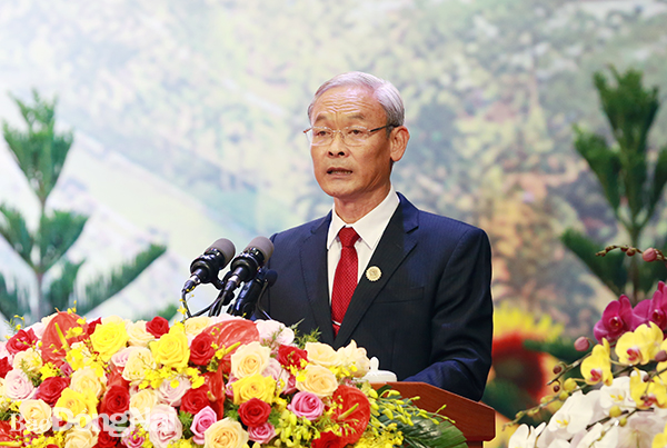 Ủy viên Trung ương Đảng, Bí thư Tỉnh ủy Đồng Nai Nguyễn Phú Cường phát biểu khai mạc.
