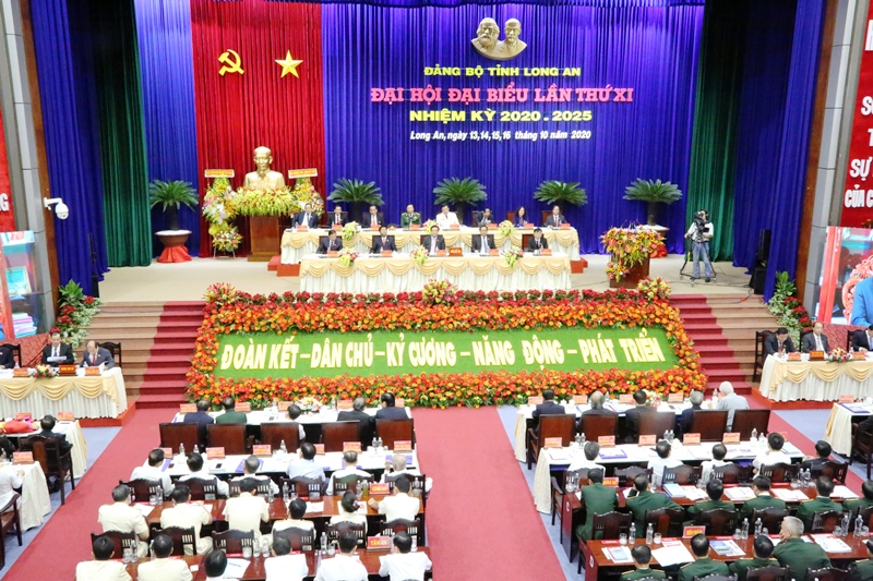 Đại hội đại biểu Đảng bộ tỉnh Long An diễn ra từ ngày 13-16/10