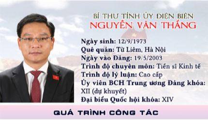 Infographic: Đồng chí Nguyễn Văn Thắng giữ chức vụ Bí thư Tỉnh ủy Điện Biên