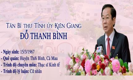 Infographic: Đồng chí Đỗ Thanh Bình,Tân Bí thư Tỉnh ủy Kiên Giang