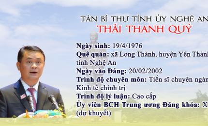 Infographic: Chân dung Bí thư Tỉnh ủy Nghệ An Thái Thanh Quý