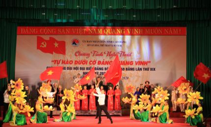 Chương trình nghệ thuật chào mừng Đại hội Đảng bộ tỉnh Cao Bằng lần thứ XIX