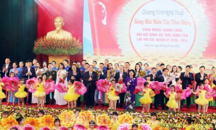 Hưng Yên tổ chức chương trình nghệ thuật chào mừng thành công Đại hội Đảng bộ tỉnh