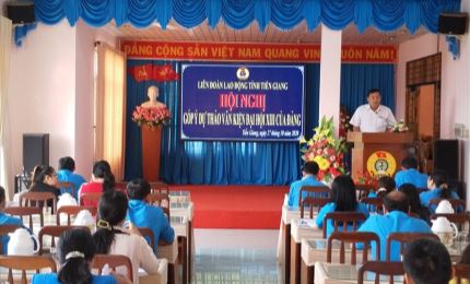 Tiền Giang tổ chức góp ý Dự thảo Văn kiện Đại hội XIII của Đảng