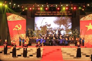Chương trình nghệ thuật chào mừng thành công Đại hội đại biểu Đảng bộ tỉnh Cao Bằng