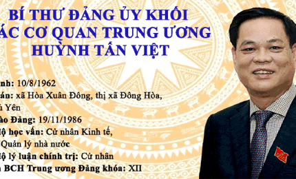 Infographic: Chân dung Bí thư Đảng ủy Khối các cơ quan Trung ương Huỳnh Tấn Việt