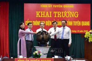 Khai trương Cổng thông tin điện tử Đảng bộ tỉnh Tuyên Quang