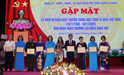 Hải Phòng: Quận Lê Chân đón nhận Huân chương Lao động hạng Nhì