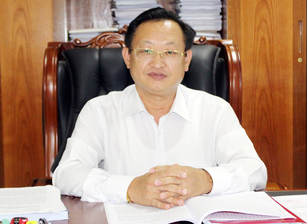 Đồng chí Giàng Seo Vần - Ủy viên Ban Thường vụ Tỉnh Ủy, Chủ tịch Ủy ban MTTQ Việt Nam tỉnh Lào Cai. (Ảnh: LC)