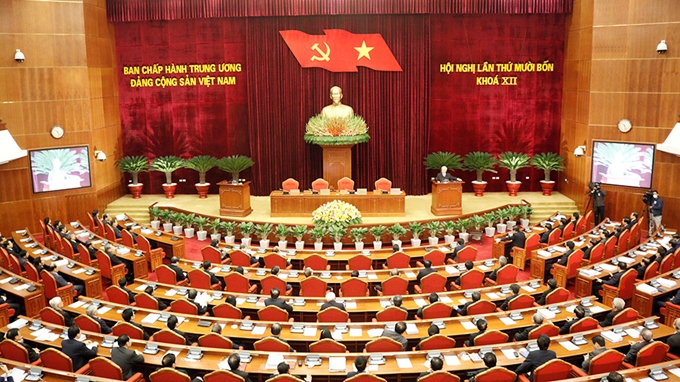 Tổng Bí thư, Chủ tịch nước Nguyễn Phú Trọng phát biểu bế mạc Hội nghị lần thứ 14, Ban Chấp hành Trung ương khóa XII.