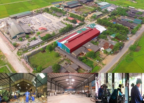 Cụm công nghiệp Trung Lương tại Hồng Lĩnh. Ảnh: Tâm Phan