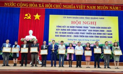 20 năm thực hiện phong trào xây dựng đời sống văn hoá tại Quảng Nam