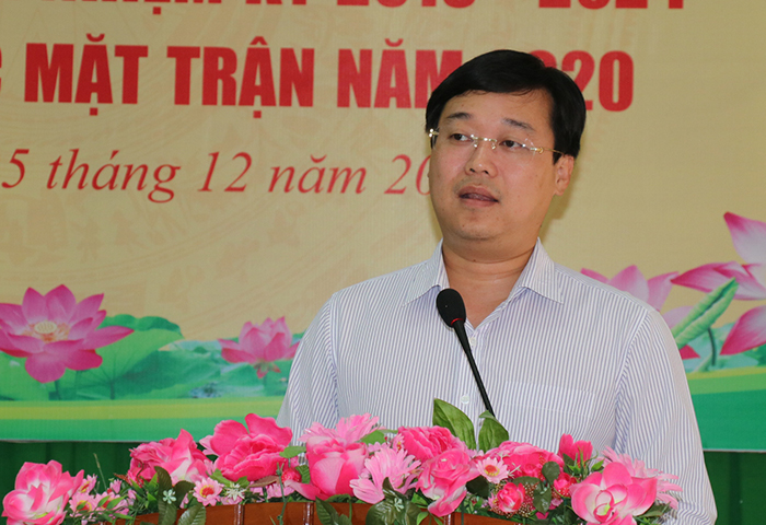 Đồng chí Lê Quốc Phong phát biểu tại hội nghị (Ảnh: Như Ý)