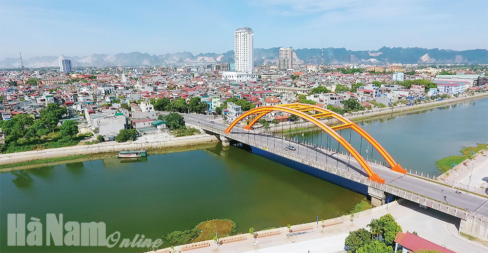 Một góc thành phố Phủ Lý, tỉnh Hà Nam - Ảnh: Báo Hà Nam