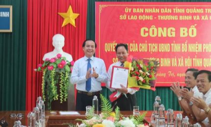 Đồng chí Lê Nguyên Hồng giữ chức Giám đốc Sở LĐ,TB&XH tỉnh Quảng Trị