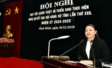 Ninh Bình: Quán triệt, triển khai thực hiện Nghị quyết Đại hội Đảng bộ tỉnh