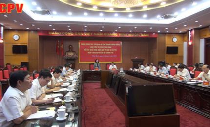 Đoàn công tác của Ban Bí thư Trung ương Đảng làm việc tại Thái Bình