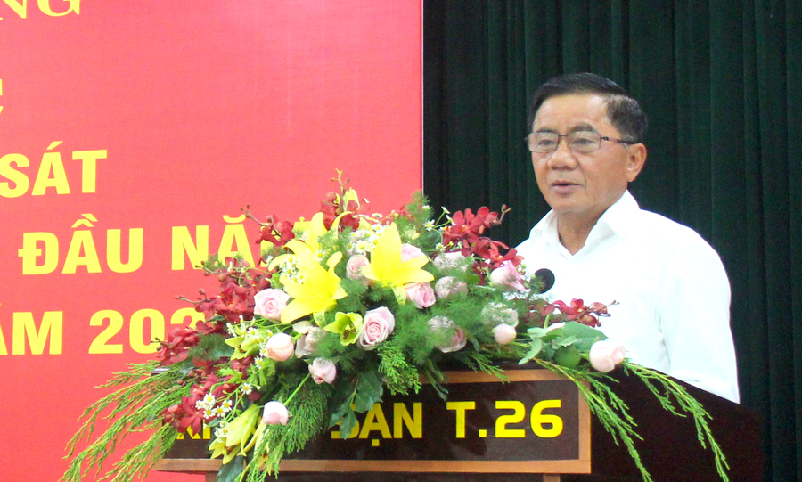Đồng chí Trần Cẩm Tú, Bí thư Trung ương Đảng, Chủ nhiệm Ủy ban Kiểm tra Trung ương phát biểu chỉ đạo tại Hội nghị