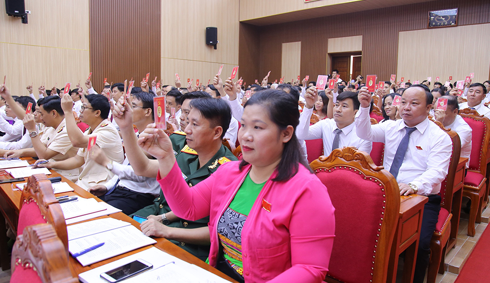 Hình ảnh tại Đại hội Đảng bộ huyện Thanh Sơn