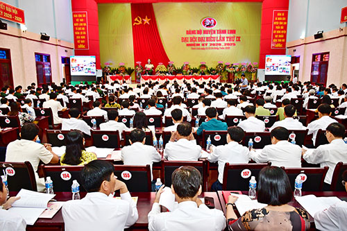 Đại hội Đảng bộ huyện Tánh Linh. (Ảnh: Báo Bình Thuận)