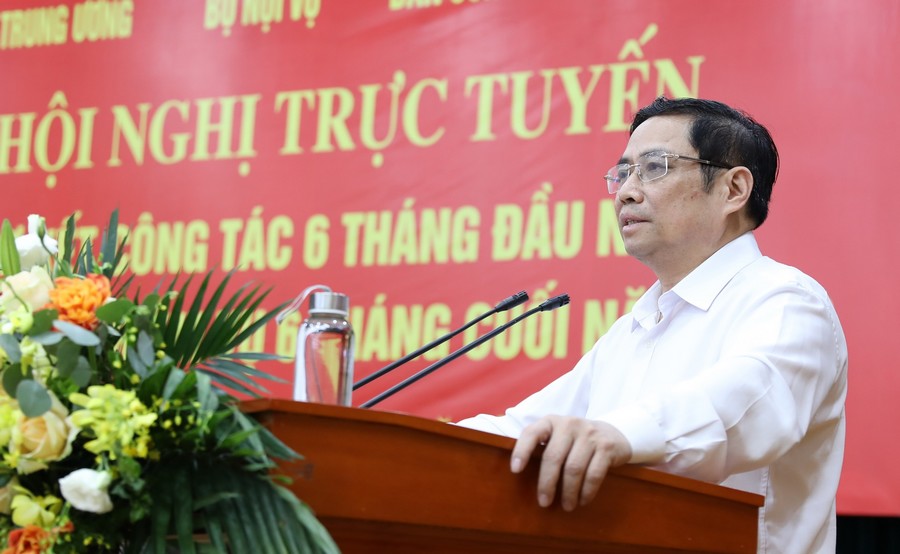 Đồng chí Phạm Minh Chính phát biểu chỉ đạo tại Hội nghị.