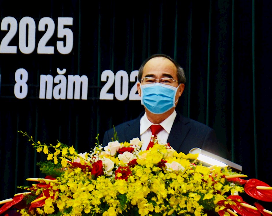 Đồng chí Nguyễn Thiện Nhân phát biểu chỉ đạo Đại hội.