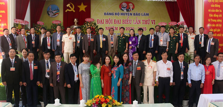 Ban Chấp hành Đảng bộ huyện Bảo Lâm ra mắt Đại hội