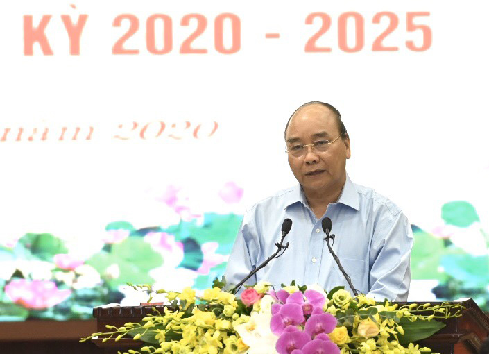 Thủ tướng Chính phủ Nguyễn Xuân Phúc phát biểu tại Hội nghị. (Ảnh:TH)