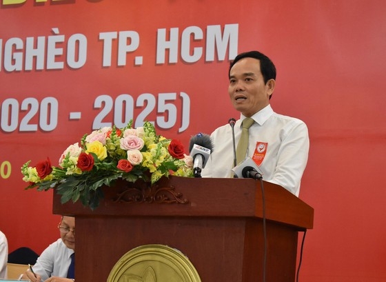 Phó Bí thư Thường trực Thành ủy TP Trần Lưu Quang phát biểu chỉ đạo Đại hội.
            (Ảnh: Thái Phương)