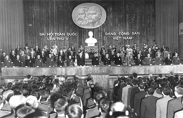 Đại hội đại biểu toàn quốc lần thứ V họp từ ngày 27 - 31/3/1982 tại Thủ đô Hà Nội (Ảnh: Báo Nhân dân)