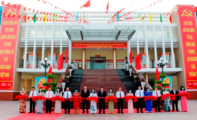 Trung tâm sinh hoạt văn hóa huyện Cần Đước là công trình trọng điểm thực hiện Nghị quyết Đại hội nhiệm kỳ 2015-2020
