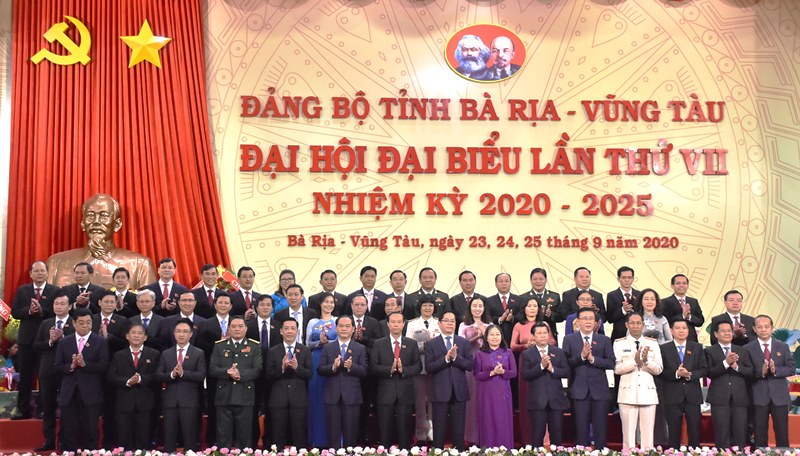 Ban Chấp hành Đảng bộ tỉnh Bà Rịa- Vũng Tàu nhiệm kỳ 2020- 2025 ra mắt Đại hội