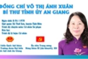 [Infographic] Chân dung Bí thư Tỉnh ủy An Giang Võ Thị Ánh Xuân