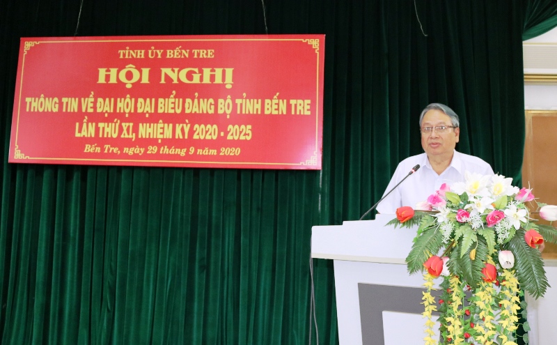 Trưởng Ban Tuyên giáo Cao Văn Dũng phát biểu tại hội nghị
