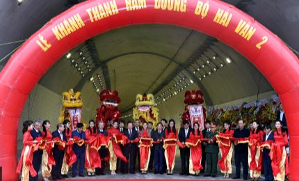 Khánh thành công trình Hầm Hải Vân 2 chào mừng Đại hội