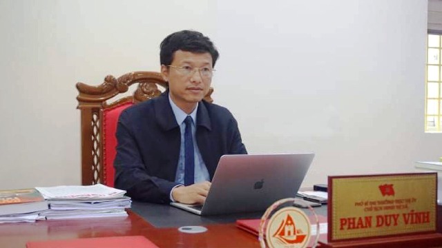 Phó Bí thư Thường trực Thị uỷ Kỳ Anh Phan Duy Vĩnh