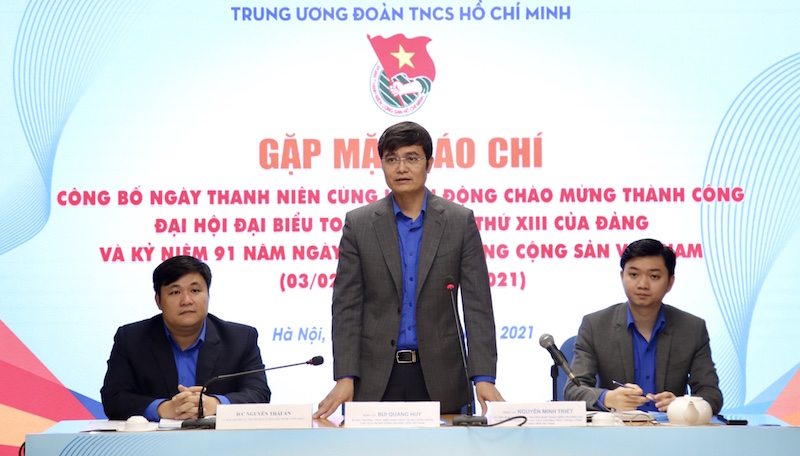 Bí thư thường trực Trung ương Đoàn, Chủ tịch Hội Sinh viên Việt Nam Bùi Quang Huy thông tin về Ngày thanh niên cùng hành động