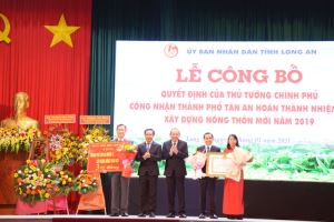 TP Tân An hoàn thành chương trình mục tiêu quốc gia xây dựng nông thôn mới