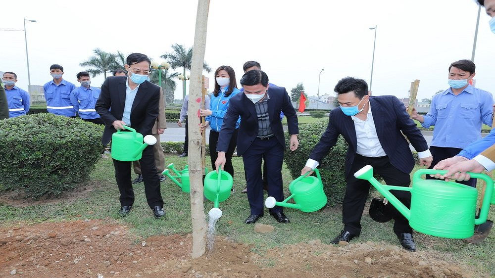Lễ phát động “Tết trồng cây đời đời nhớ ơn Bác Hồ năm 2021” tại Thanh Hóa (Ảnh: TN&MT)