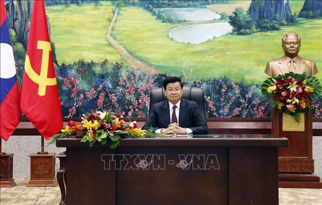Tổng Bí thư, Thủ tướng Lào Thoong-lun Xỉ-xu-lít điện đàm với Tổng Bí thư, Chủ tịch nước Nguyễn Phú Trọng